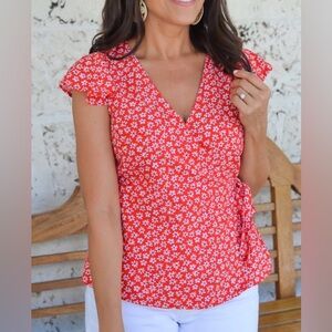 Floral Wrap Top by Old Navy